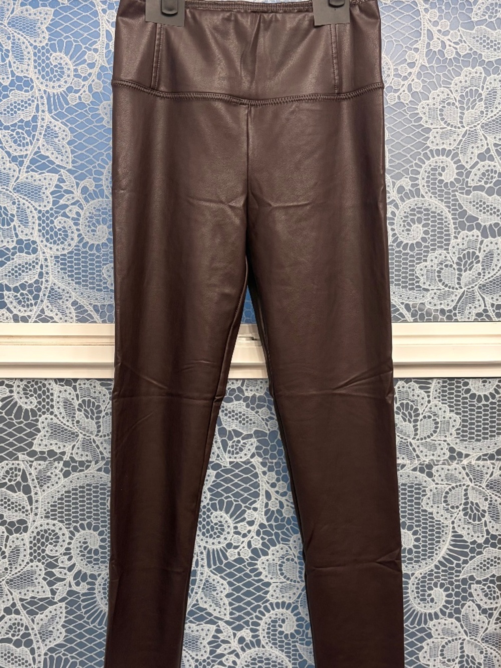 NWOT 7 FOR ALL MANKIND FAUX LEATHER LEGGINGS